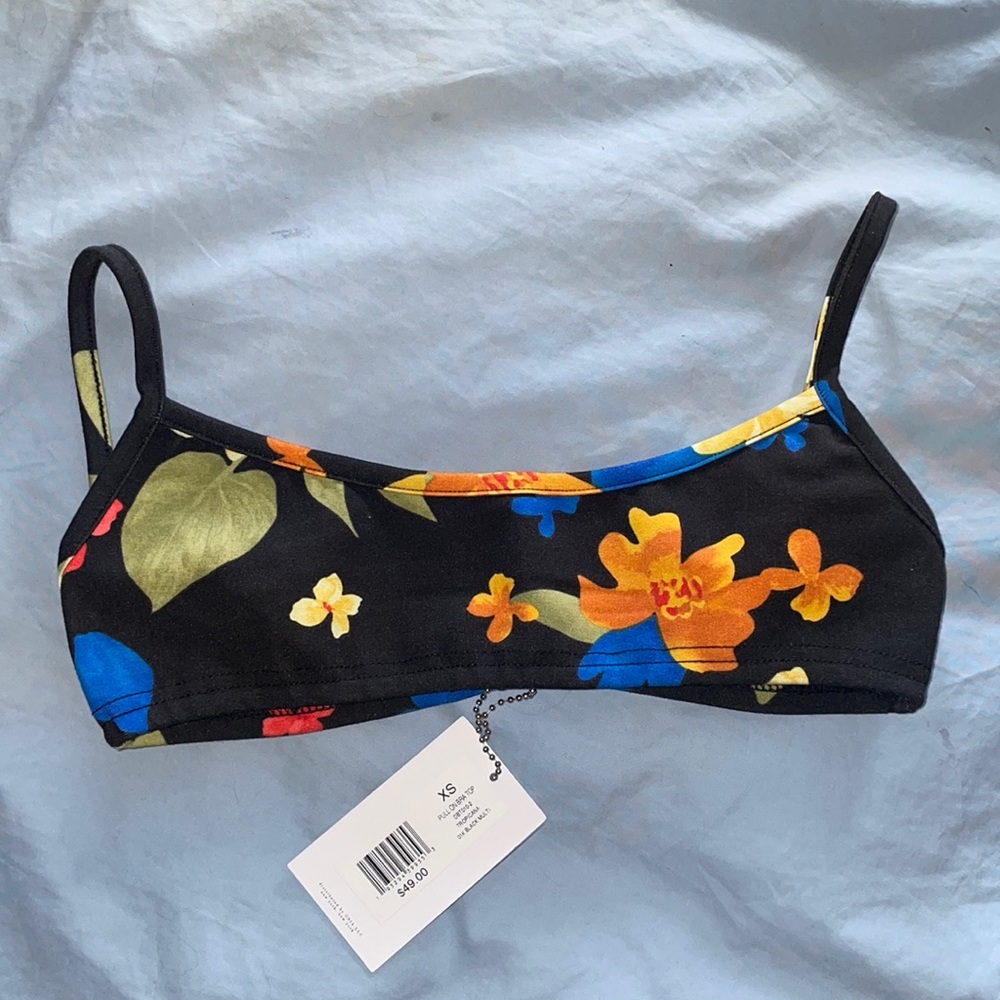 Weworewhat Danielle Bernstein PULL ON TROPICANA BRA TOP